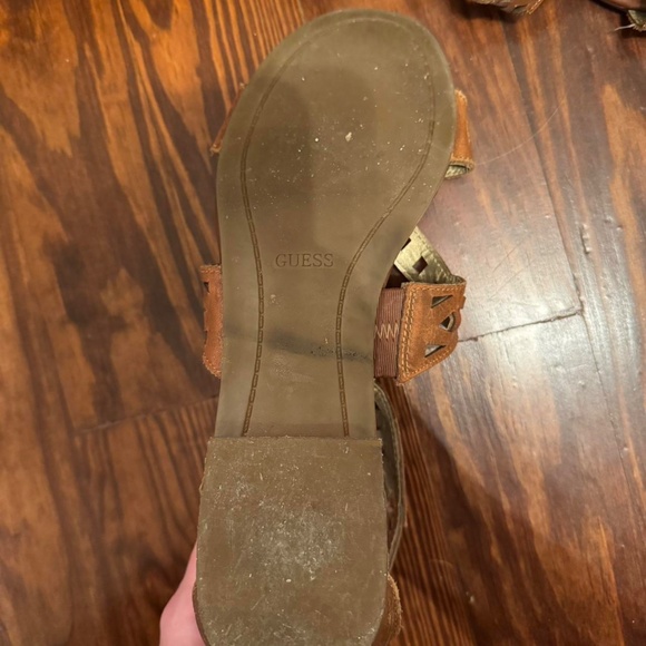 Guess Zip Up Patterned Gladiator Sandals - Picture 6 of 7